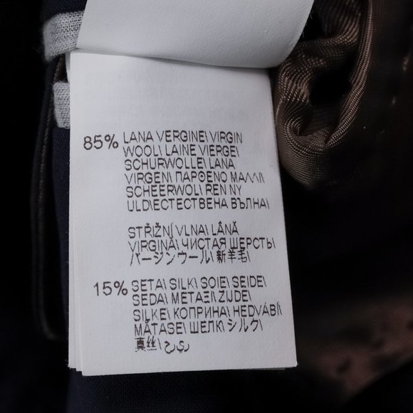 Brunello Cucinelli Dark Blue Unstructured Wool Blazer - Picture 11 of 14